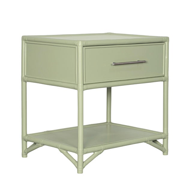 Not Yet Made - Made To Order Olympia One-Drawer Nightstand in Celery Green For Sale - Image 5 of 9