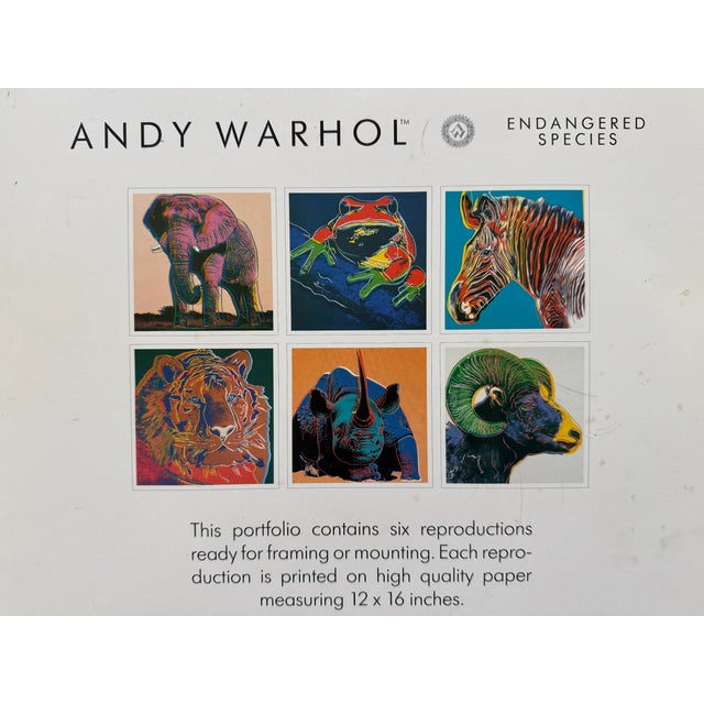 1980s Andy Warhol Foundation "Siberian Tiger - 1983" Endangered Species Pop Art Offset Lithograph For Sale - Image 6 of 7