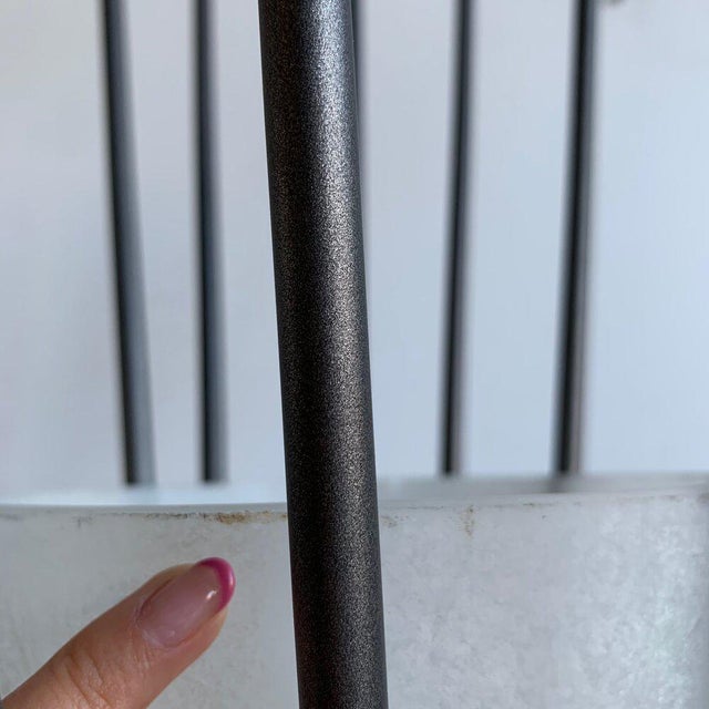 1970s Banci Black Metal Floor Lamp Made in Italy For Sale - Image 4 of 13