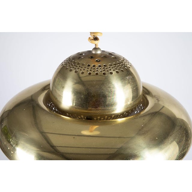 Gold Galea Pendant Lamp by Adalberto Dal Lago for Vistosi, Italy, 1968 For Sale - Image 8 of 9