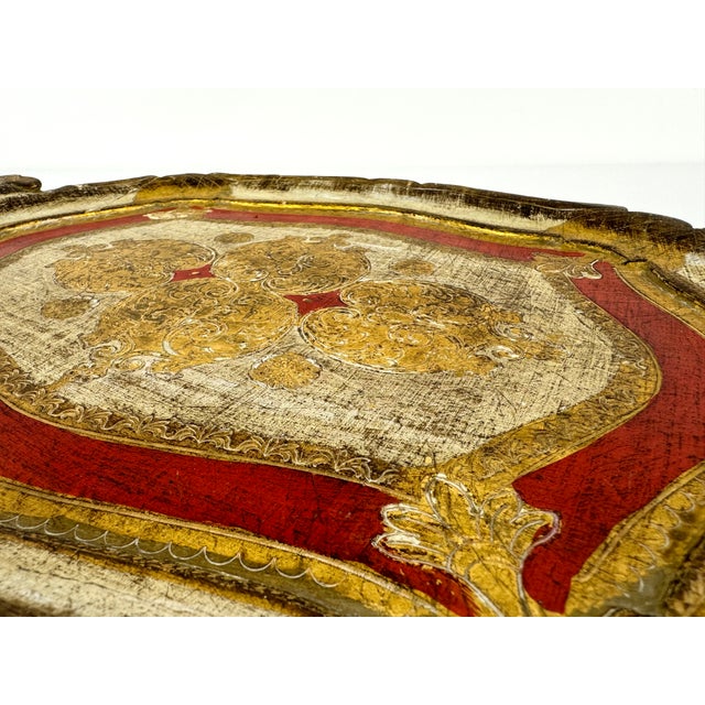 This exquisite Italian Florentine tray showcases the timeless elegance of traditional craftsmanship. Adorned with...