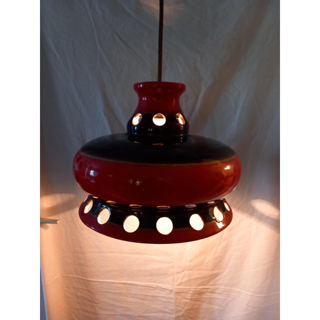Ceramic Pendant Lamps, 1970s, Set of 2 For Sale - Image 3 of 11