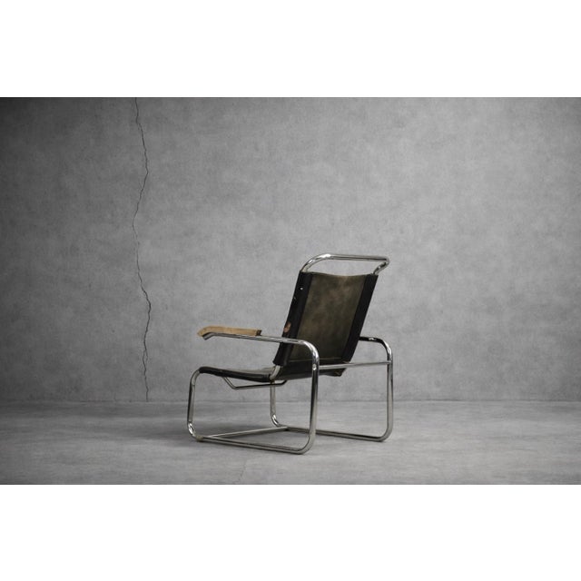Black Bauhaus B35 Chair by Marcel Breuer for Thonet, 1930s For Sale - Image 8 of 18