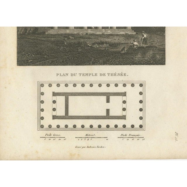 Tardieu, Set of Two Ancient Greek Architecture Prints, Athens, 1825, Engraving For Sale - Image 9 of 10