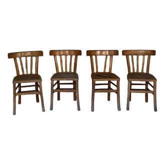 Homcom - Solid Wood Dining Room Set for 4, Farmhouse Dinette Table Set ... - Classic Farmhouse Dining Room Sets