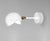 Mid-Century Modern White Eye Sconce Wall Lamp by Serge Mouille For Sale - Image 4 of 8