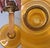 Vintage Amber Glass Kerosene Oil Lamp With P&a Eagle Burner and Chimney For Sale - Image 9 of 11