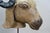 Vintage Indo Persian Carved Wood Ram Head Bust Sculpture on Stand 18" For Sale - Image 11 of 16