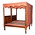 French Provincial Pair 18th Century Antique French Provincial Four Poster Tester Canopy Cherry Twin Beds 1780 For Sale - Image 3 of 17