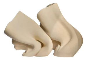 Ceramic the Wind of Change Sculpture in Stoneware Clay by Aleksandra Krasnopolska
