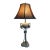 Antique Double Crane Bronze Table Lamp For Sale