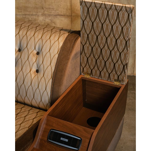 1970s Radio Sofa With a Stereo Console For Sale In Los Angeles - Image 6 of 10
