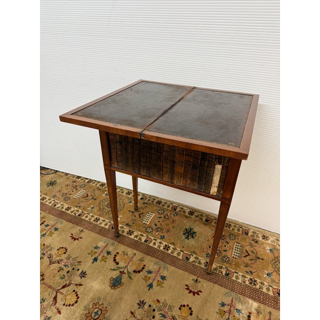 French Louis XVI Style Faux Book Side Table, Early 20th Century For Sale - Image 4 of 12