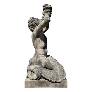 Stone Two-Tailed Triton, 1900s For Sale