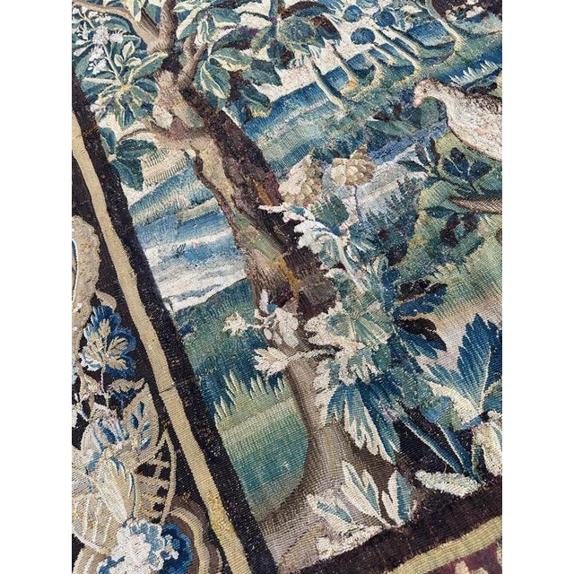 Antique Aubusson Tapestry, 1700s For Sale - Image 11 of 18