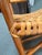 In the Style of McGuire Lattice Leather Strip Safari Chair For Sale - Image 12 of 12