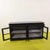 Black Sideboard with Four Glass Doors and Four Drawers