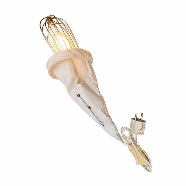 Hand whisk lamp vintage / 1970s Height 40Width 14Depth 14 cm Up to 250V (Europe/UK Standard).The wiring of this item may...