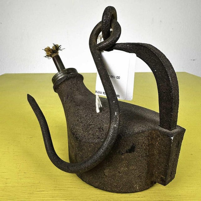 Metal Miners Table Lamp For Sale - Image 4 of 6