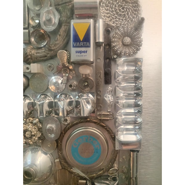 Daniele Usinelli, Multi-Material Painting No. 6, 1980, Mixed Media For Sale - Image 6 of 9