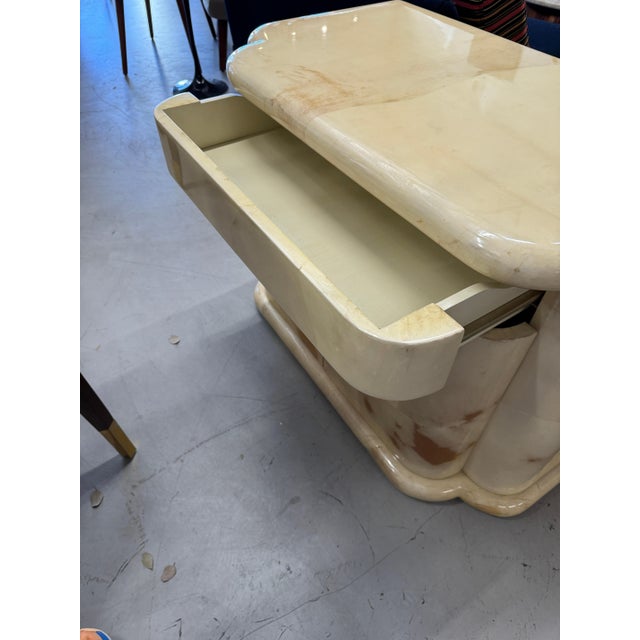 1980s Enrique Garcel for Jimeco Goatskin Lacquered Night Stands, A Pair For Sale - Image 15 of 18