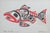 Set of 3 Bill Reid Haida Prints Signed & Framed 1970s Beaver, Salmon, and Raven For Sale - Image 4 of 8