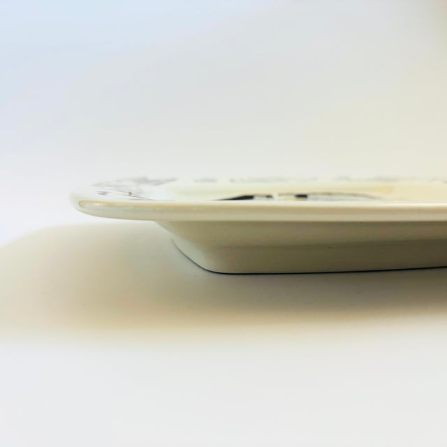 Ceramic Pablo Picasso Large Ceramic Tray - Tete Appuyee Sur Les Mains II For Sale - Image 7 of 10