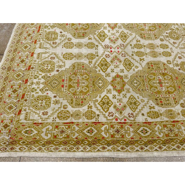 Textile Galerie Shabab Collection Mid-20th Century Turkish Anatolian Room Size Carpet For Sale - Image 7 of 10