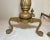 Pair of 2 Antique Ornate Victorian Solid Bronze Cast Iron Fireplace Andirons Set For Sale - Image 12 of 16