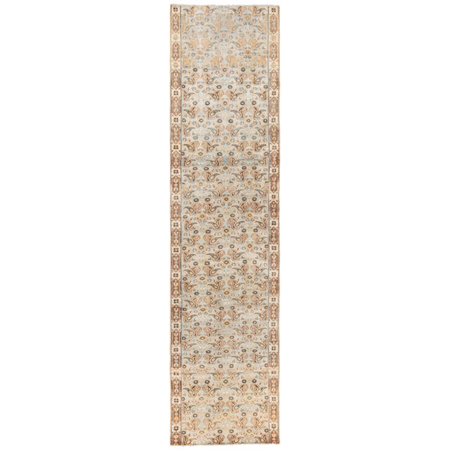 Doris Leslie Blau Antique Tabriz Allover Sand Runner - c. 1920 (Fragment) For Sale