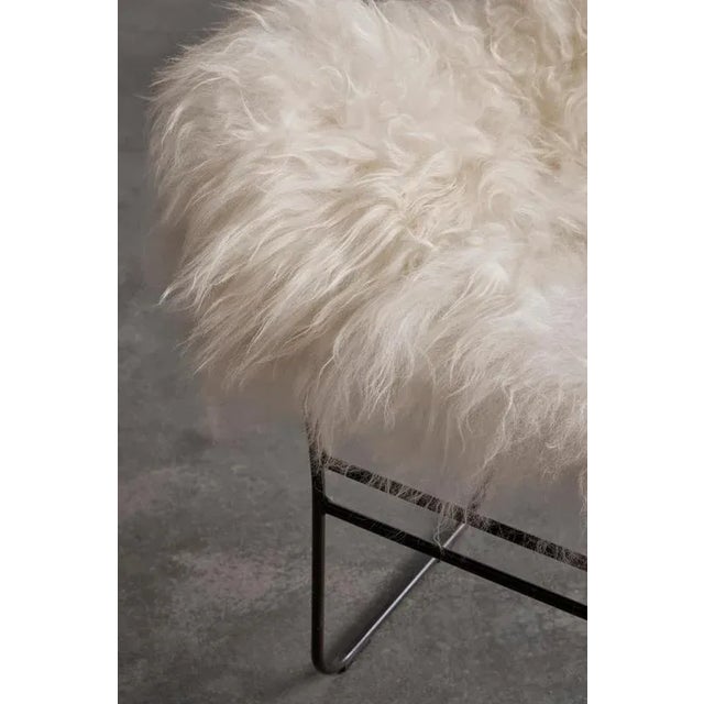 Valhalla Armchair by Cuero Design Dimensions: D 76 x W 89 x H 89 cm. Materials: Sheepskin and metal. Finish: Wild brown...