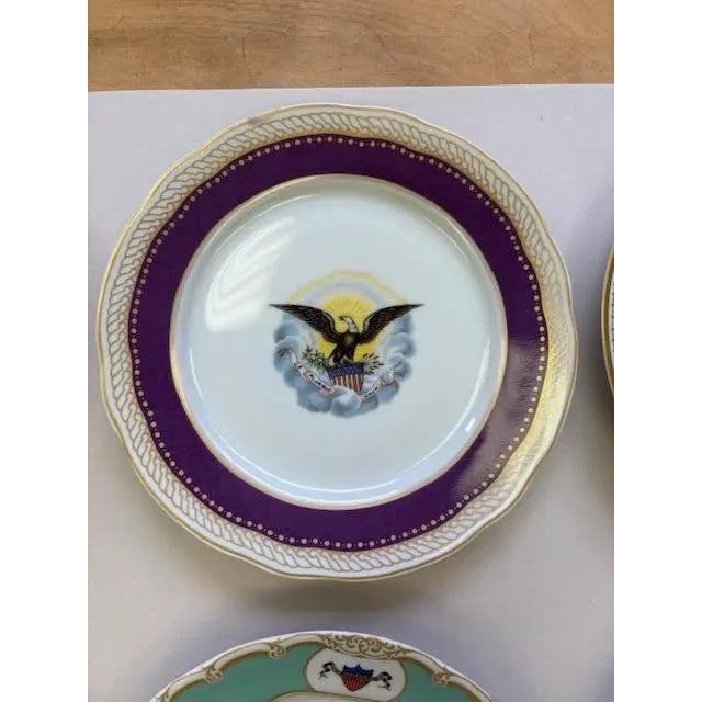 The Danbury Mint White House Presidential Plate Collection - Complete Set of 12 For Sale In Cleveland - Image 6 of 13
