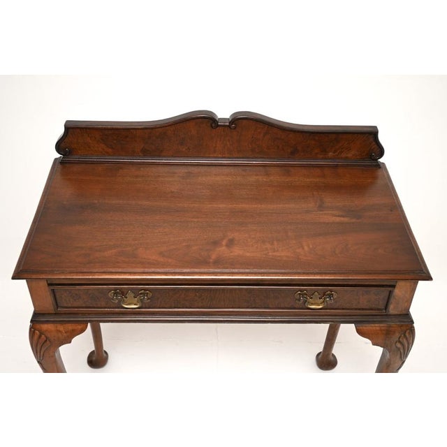 Antique Walnut Console Table, 1930 For Sale - Image 6 of 10