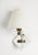 Midcentury French Mirrored Sconces With Blown Glass and Brass Fittings For Sale - Image 10 of 11
