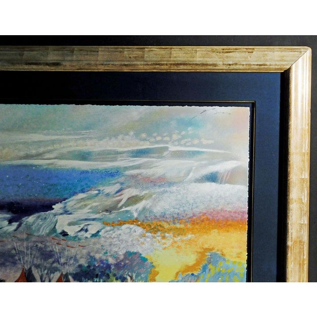 Paper Earl Biss "Red Lodge" Serigraph on Paper Framed Hand Signed Make an Offer #272 For Sale - Image 7 of 10