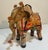 1950s Mid-Century Indian Folk Art Elephant & Camel Pair | Handmade Shisha Embroidery | Rajasthan Textile Sculptures For Sale - Image 5 of 12
