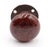 Antique dummy door knob set with a brown porcelain ceramic knob paired with a black cast iron rosette. The original...