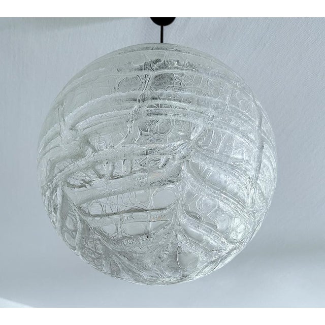 Large Murano Glass Pendant Light from Doria, 1950s For Sale - Image 11 of 16