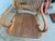 Antique Oak Courtroom Juror Chairs Set of 3 Cast Iron Base Early 1900s For Sale - Image 16 of 18