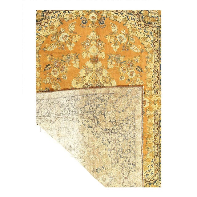 Traditional 1960s Pasargad Persian Vintage Yazd Rug For Sale - Image 3 of 4