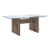 Adrian Pearsall for Craft Associates Mid Century Brutalist Glass Top Dining Table For Sale
