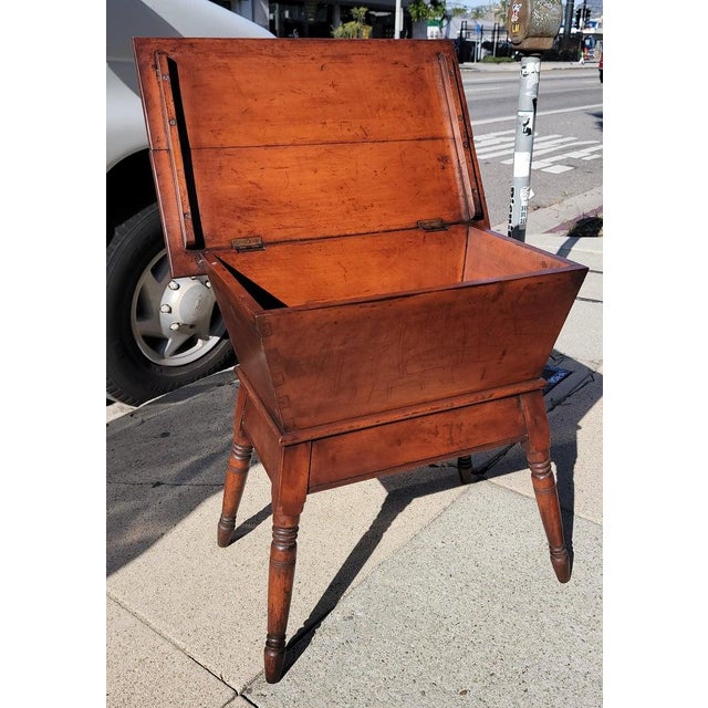 19th Century 19Thc Fine Walnut Dough Tray -Side Table For Sale - Image 5 of 8