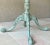 Wood Circa 1930 Shabby Chic Mahogany Wood Pedestal Claw & Ball Foot Pierced Edge Center / Occasional Table For Sale - Image 7 of 12