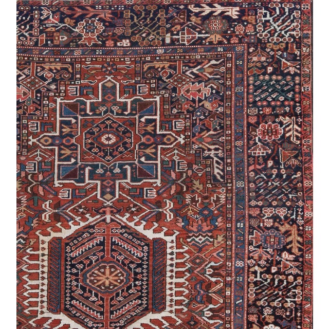 1930s Vintage Karadja Rug- 4′1″ × 6′2″ For Sale In New York - Image 6 of 7