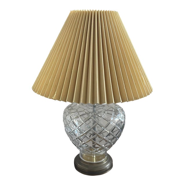 1970s Bleikristall Lead Crystal Lamp For Sale