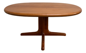 Vintage Oval Coffee Table in Teak from Glostrup, Denmark, 1960s