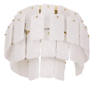 Large Murano Glass and Brass Ceiling Light, 1970s