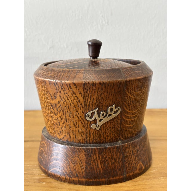 Brown Vintage English Tea Caddy For Sale - Image 8 of 8