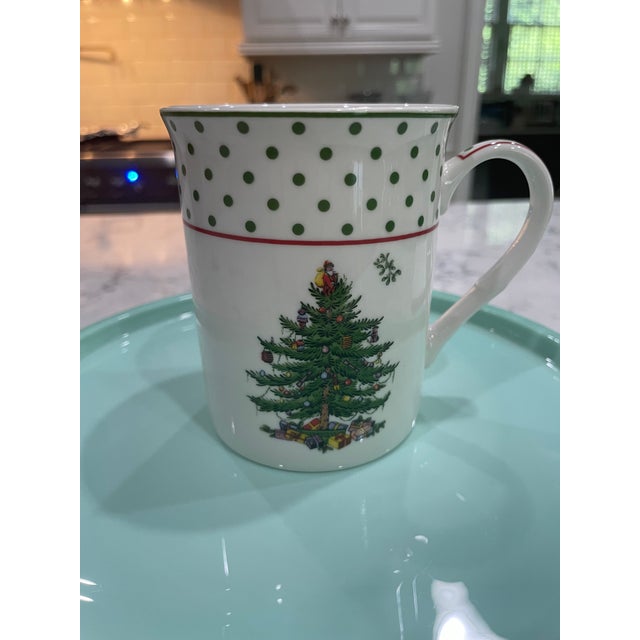 Spode Spode Polka Dot Christmas Tree Mug For Sale - Image 4 of 7
