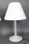 Mid-Century Modern Italian Table Lamp White Satin Murano Glass Carlo Nason for Itre For Sale - Image 3 of 12